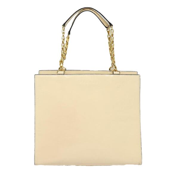 CELINE Chain Shoulder Bag Enamel Beige Gold - Picture 2 of 13